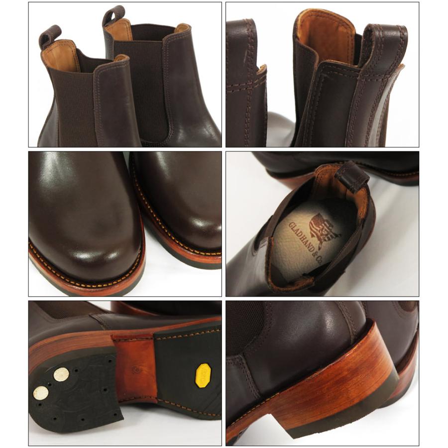 GLAD HAND × ALL AMERICAN BOOTS サイドゴア ブーツ ビブラムソール 
