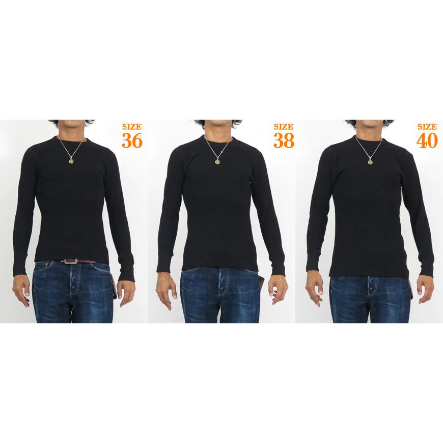 JELADO（ジェラード） メガ サーマル クルーネック 長袖 Tシャツ ロゴ 