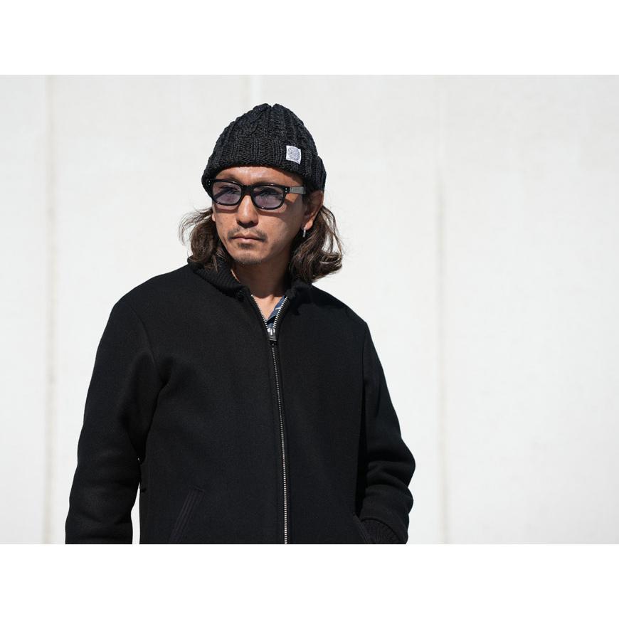JELADO コットンニットキャップ BLACK JELADO（ジェラード） ケーブル編み コットン ワッチ キャップ ニット