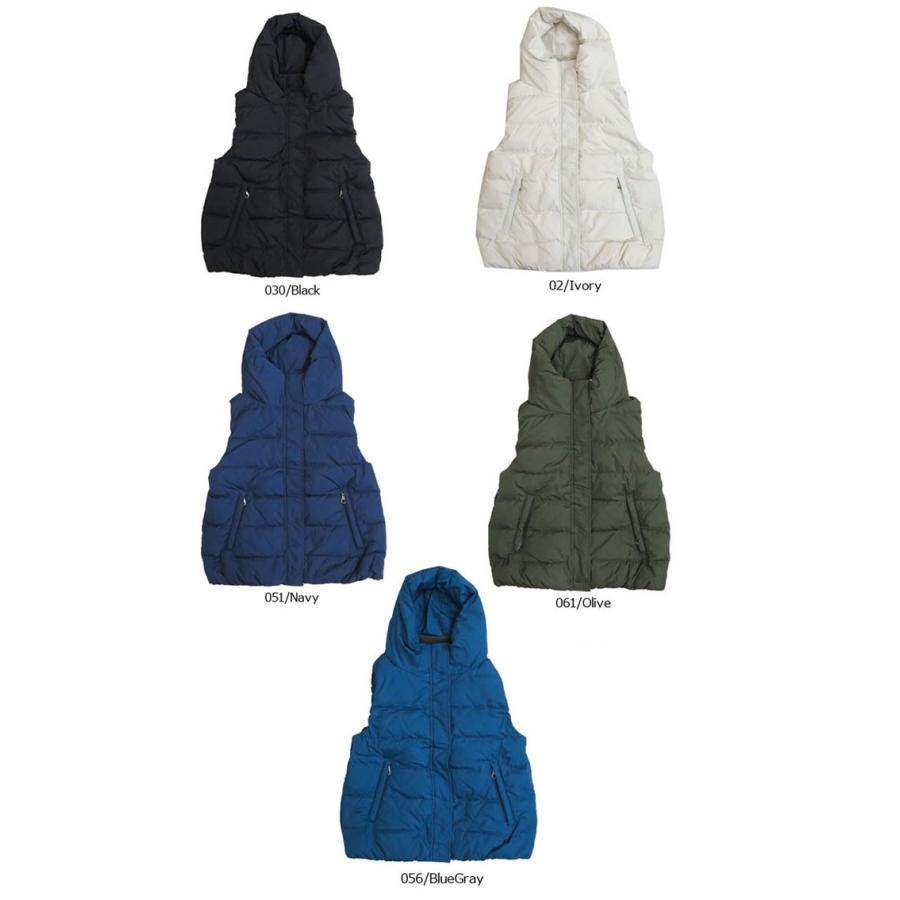 Johnbull（ジョンブル） レディース フーデッド ダウンベスト ah002