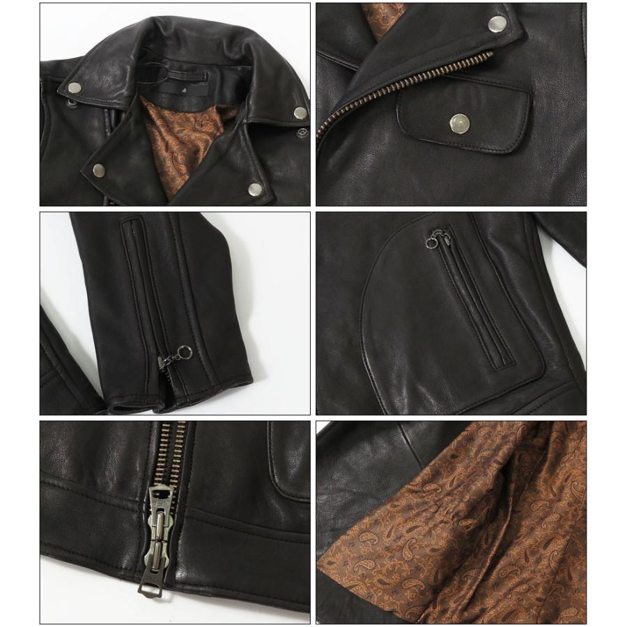 Johnbull（ジョンブル） レディース ラムレザー ライダース ジャケット