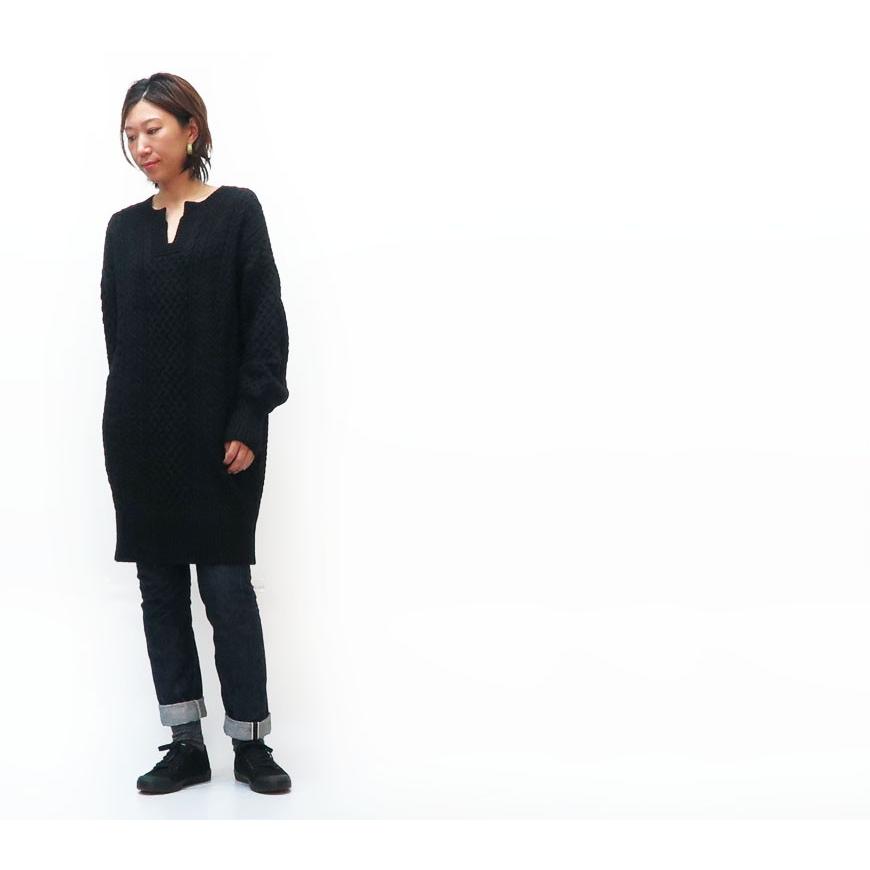 Allumer アリュメール 長袖 ロング アランニット レディース 8148225