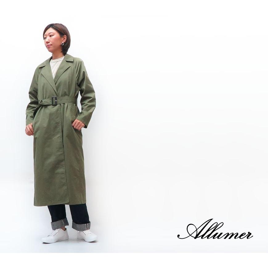 Allumer アリュメール ボタンレス リバーシブル コート レディース 