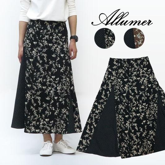 Allumer アリュメール フラワー ドット スカート レディース 8170205 Allumer アリュメール フラワー ドット スカート レディース 8170205