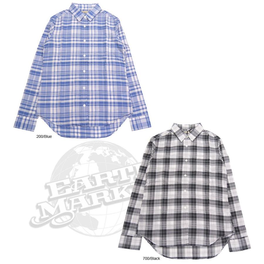 Allumer アリュメール レディース シャツ レギュラー 長袖 チェック