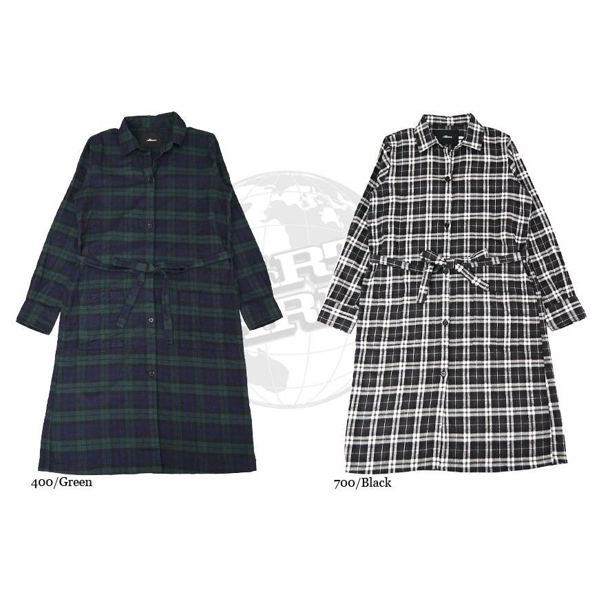 Allumer アリュメール レディース シャツ ロング コート ガウン