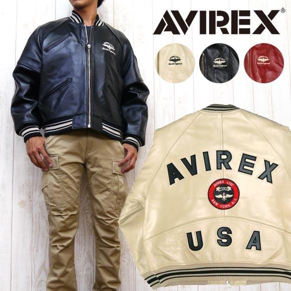AVIREX レザージャケット スタジャン USA ホースレザー AVIREX レザージャケット スタジャン USA ホースレザー