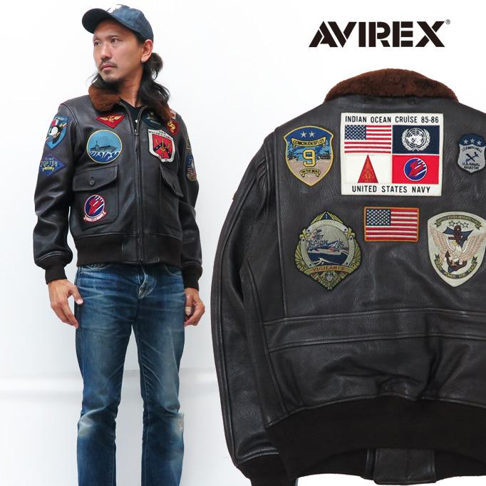 AVIREX アビレックス G-1 TOP GUN ゴート レザー フライトジャケット トップガン :avi6101063:EARTH MARKET  - 通販 - Yahoo!ショッピング