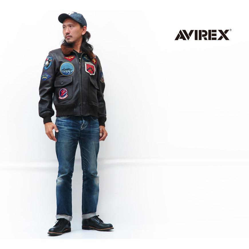 AVIREX アビレックス G-1 TOP GUN ゴート レザー フライト AVIREX アビレックス G-1 TOP GUN ゴート レザー フライト