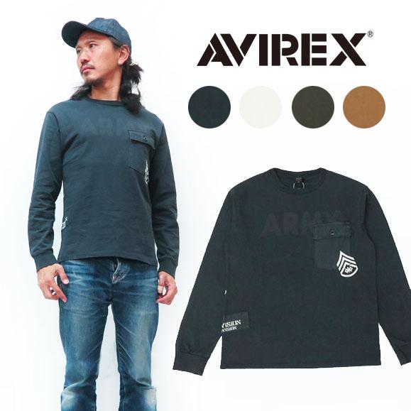PROSPEX AVIREX アビレックス 長袖 コンビネーション アーミー Tシャツ
