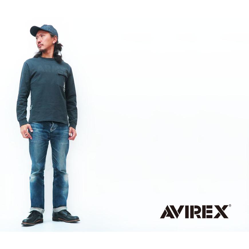 PROSPEX AVIREX アビレックス 長袖 コンビネーション アーミー Tシャツ