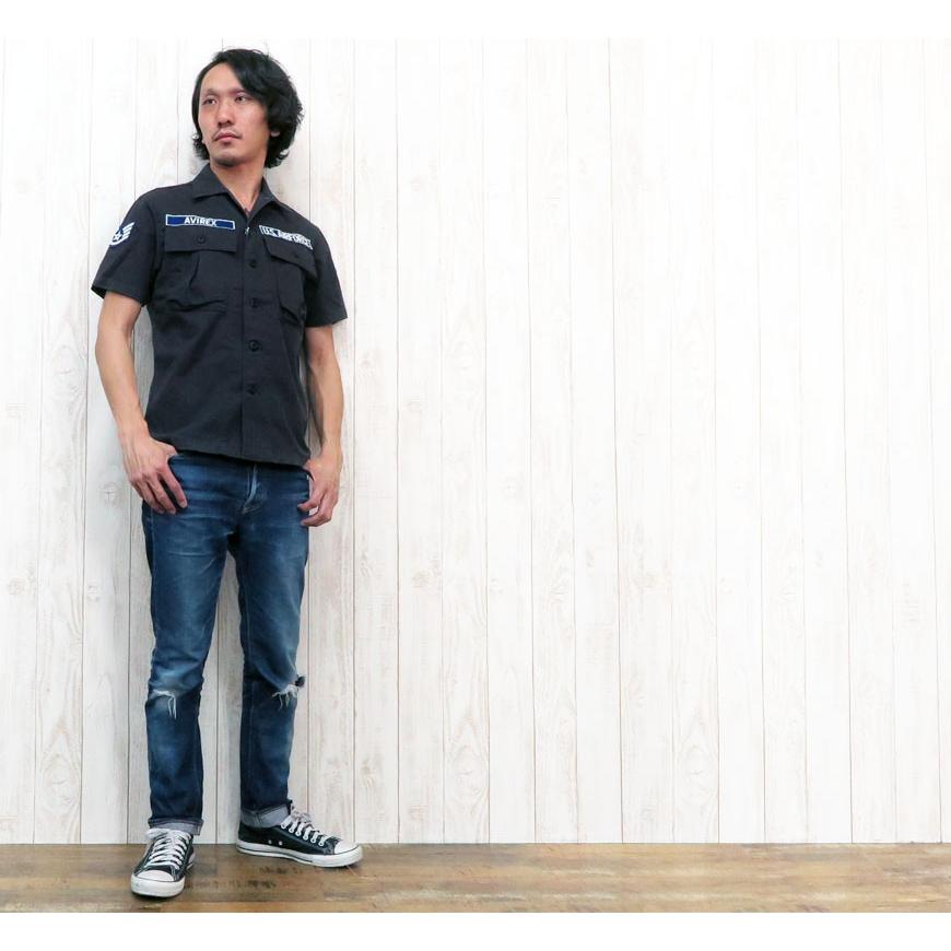 AVIREX（アヴィレックス） アビレックス ヘリンボーン ミリタリー 半袖