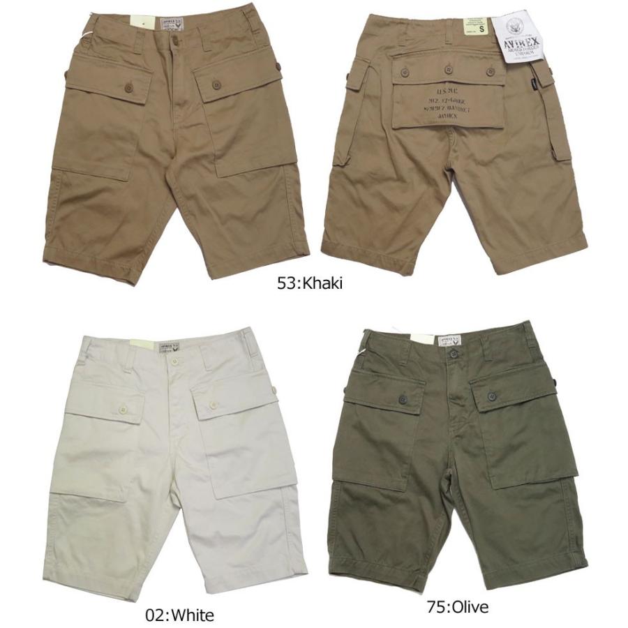 アヴィレックス　AVIREX ミリタリー　ハーフパンツ　カーゴパンツ AVIREX アビレックス ショートパンツ ファティーグカーゴ (783