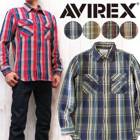 AVIREX アビレックス アヴィレックス ネルシャツ シャツ チェック 