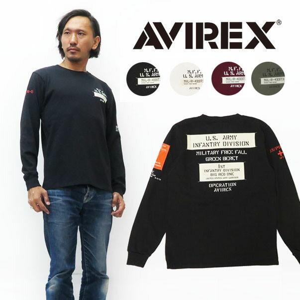 Avirex アビレックス 長袖 ウォーヴァン パッチド クルーネック Tシャツ Avi Earth Market 通販 Yahoo ショッピング