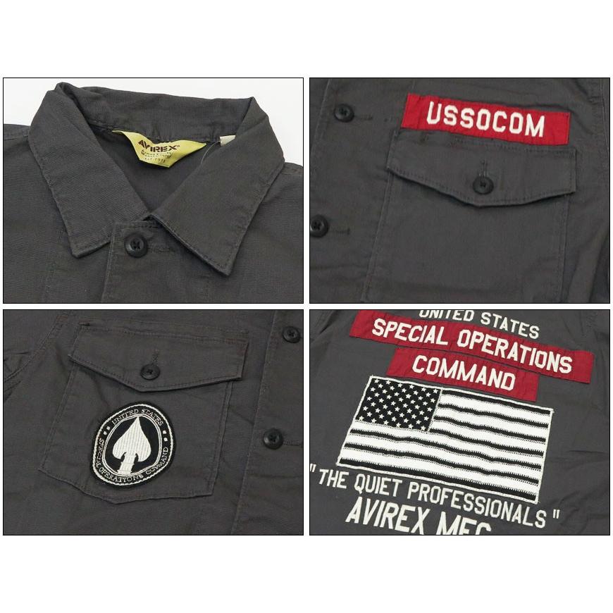 AVIREX アビレックス 半袖 ユーティリティ シャツ  SPECIAL OPERATIONS COMMAND  AVI6195107 AVIREX（アヴィレックス） アビレックス 半袖 ユーティリティ シャツ