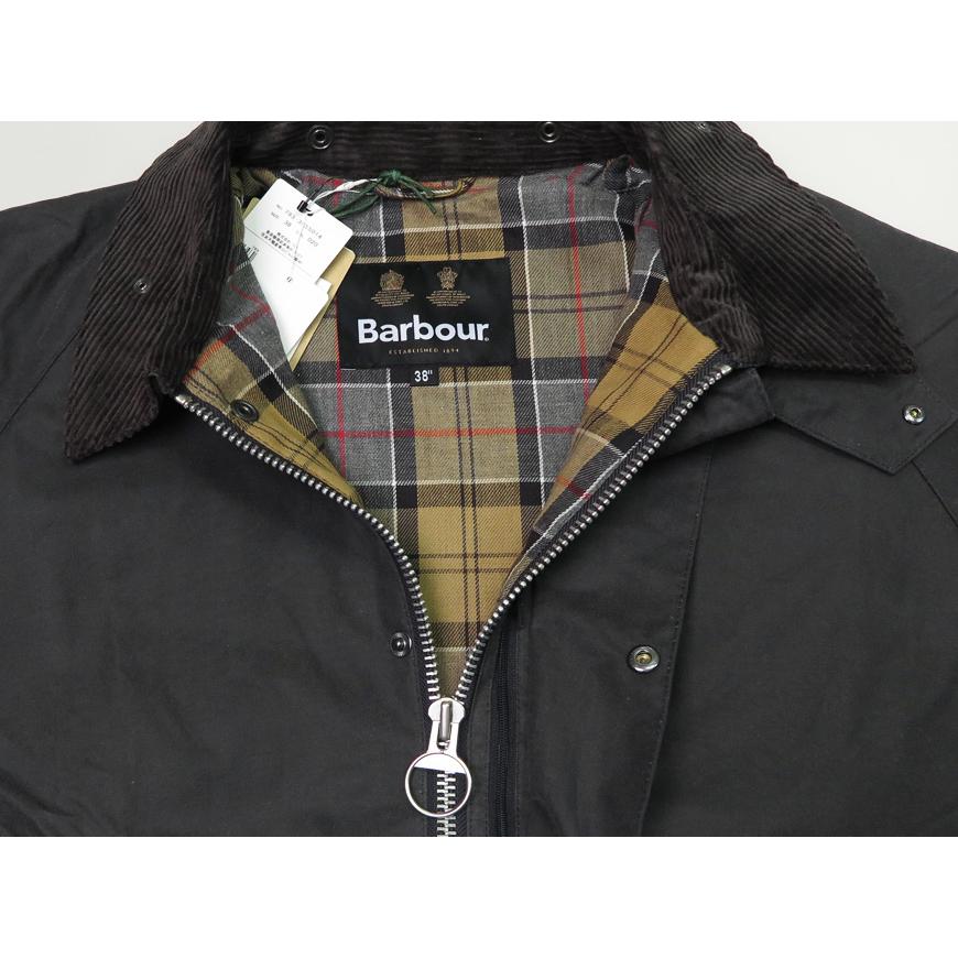 Barbour バブアー TRANSPORT トランスポート ワックスコットン ショート ブルゾン ジャケット バーヴァー 232MWX1678 3955014｜earthmarket1｜08