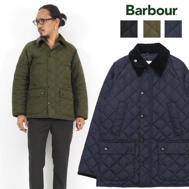 バブアー barbour L キルティングジャケット コート ロゴ刺繍 緑 冬 