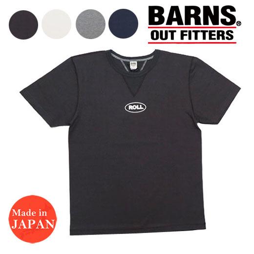 バーンズ BARNS 半袖 プリント クルーネック Tシャツ ROLL BR-21206