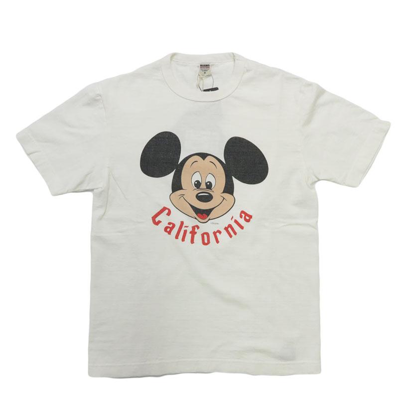 BARNS OUTFITTERS 吊り編みミッキーマウス Tシャツ BARNS OUTFITTERS（バーンズ アウトフィッターズ） バーンズ BARNS