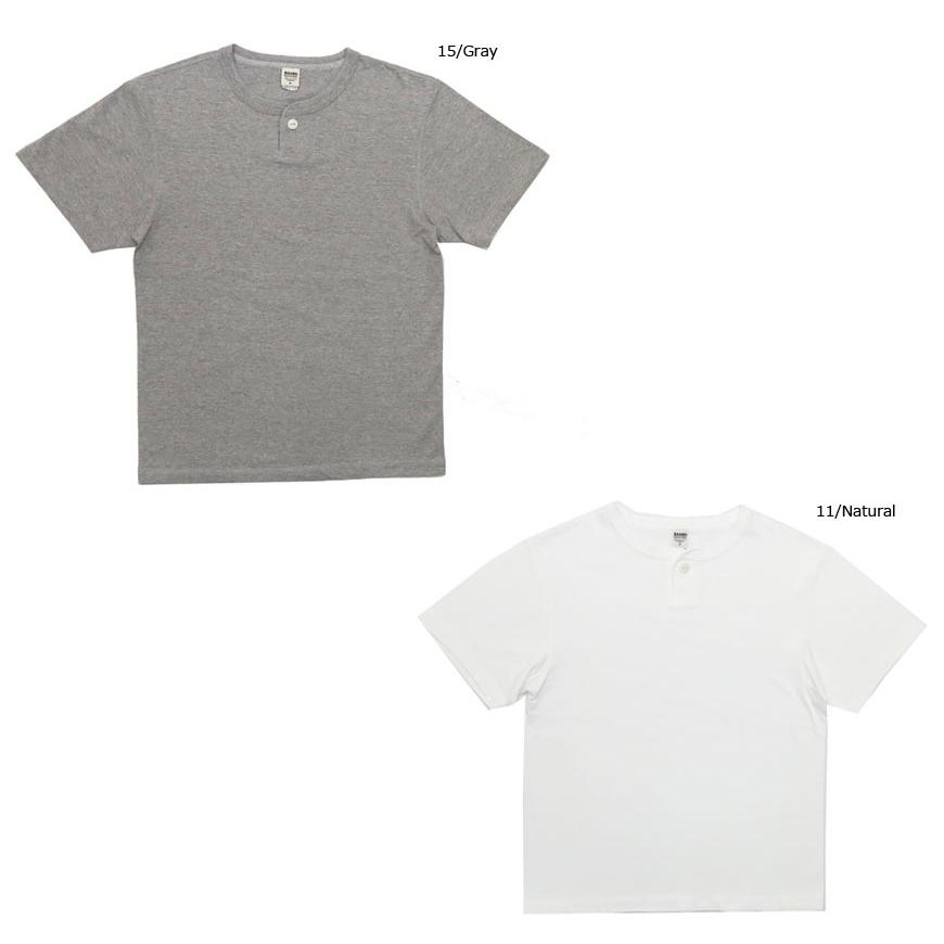 バーンズ BARNS 半袖 ヘンリーネック Tシャツ BR-8300C｜earthmarket1｜02