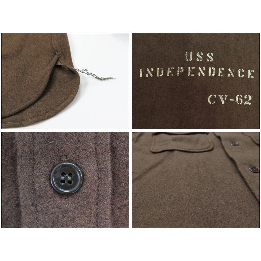 BUZZ RICKSON'S バズリクソンズ Buzz Ricksons 長袖 ウールメルトン ファティーグシャツ BUAERO U.S ...