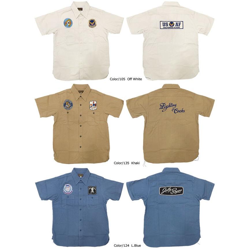 バズリクソンズ Buzz Rickson's HERRINGBONE TWILL SQUADRON S S SHIRT 半袖 シャツ ミリタリー ヘリンボーン SQUADRON br37566 BUZZ RICKSON'S バズリクソンズ Buzz Rickson's HERRINGBONE TWILL