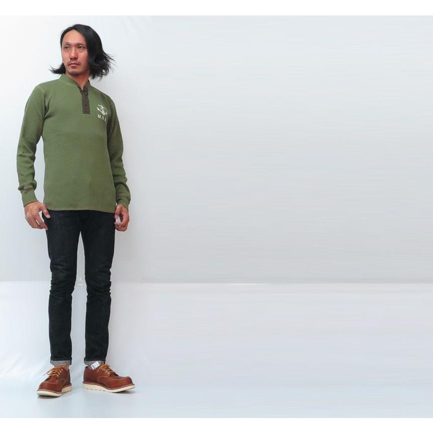 BUZZ RICKSON'S バズリクソンズ ヘンリーネック サーマル Tシャツ