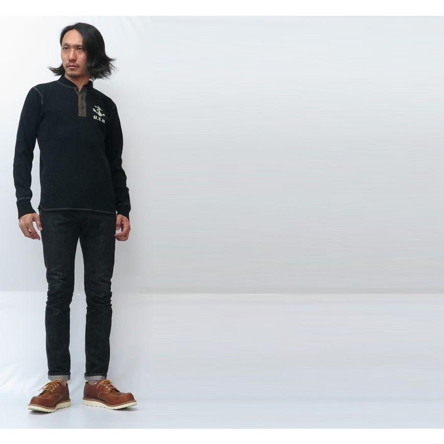 BUZZ RICKSON'S バズリクソンズ ヘンリーネック サーマル Tシャツ