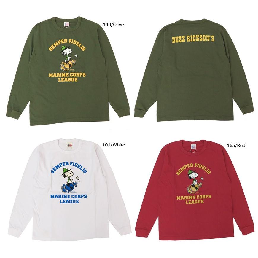 BUZZ RICKSON'S バズリクソンズ 長袖 Tシャツ ピーナッツ スヌーピー
