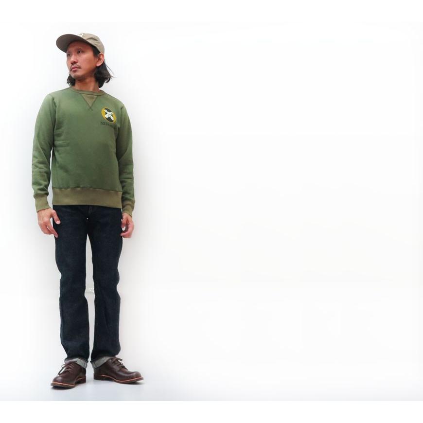 バズリクソンズ BUZZ RICKSONS セットイン クルーネック スウェット トレーナー 「527th BOMB.SQ.」 BR68442 BUZZ RICKSON'S バズリクソンズ セットイン クルーネック スウェット