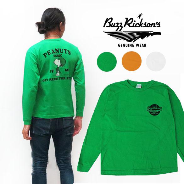 BUZZ RICKSON'S バズリクソンズ 長袖 Tシャツ ピーナッツ スヌーピー