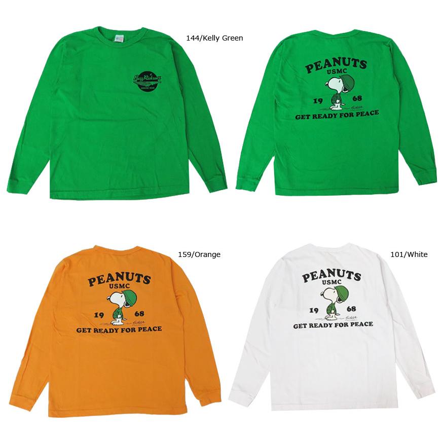 BUZZ RICKSON'S バズリクソンズ 長袖 Tシャツ ピーナッツ スヌーピー