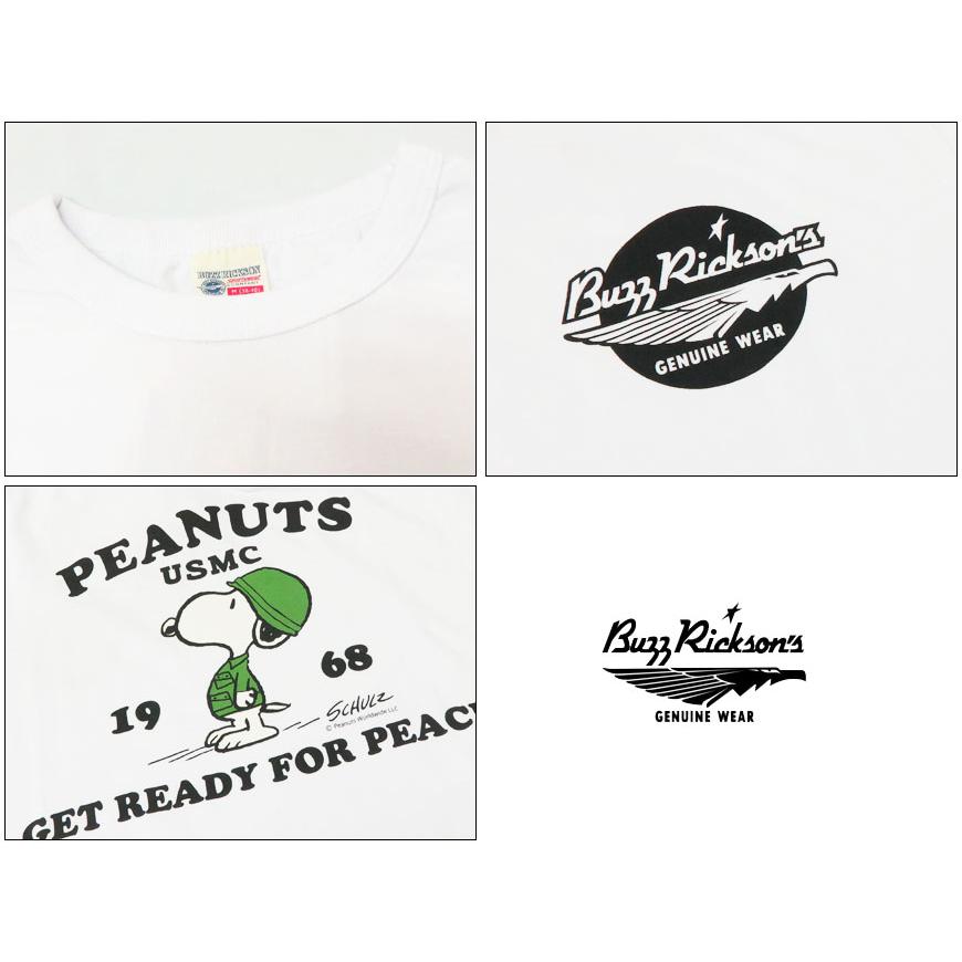 BUZZ RICKSON'S バズリクソンズ 長袖 Tシャツ ピーナッツ スヌーピー