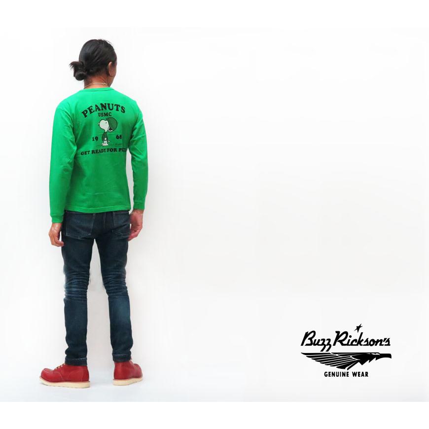 BUZZ RICKSON'S バズリクソンズ 長袖 Tシャツ ピーナッツ スヌーピー