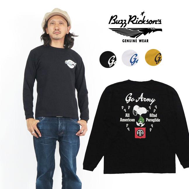 BUZZ RICKSON'S バズリクソンズ 長袖 Tシャツ ピーナッツ スヌーピー