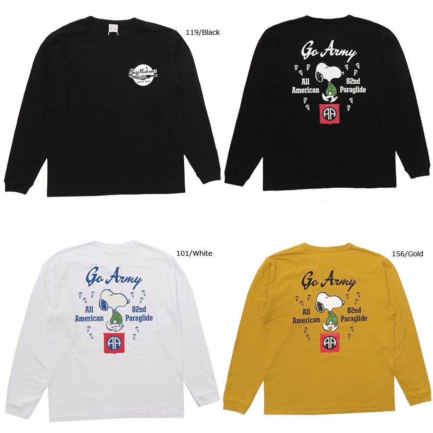 バズリクソンズ BUZZ RICKSON'S 長袖 Tシャツ スヌーピー BUZZ RICKSON'S バズリクソンズ 長袖 Tシャツ ピーナッツ スヌーピー