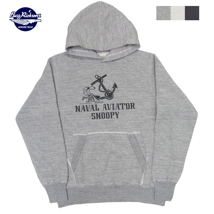 BUZZ RICKSON'S バズリクソンズ 長袖 パーカー スウェット プリント