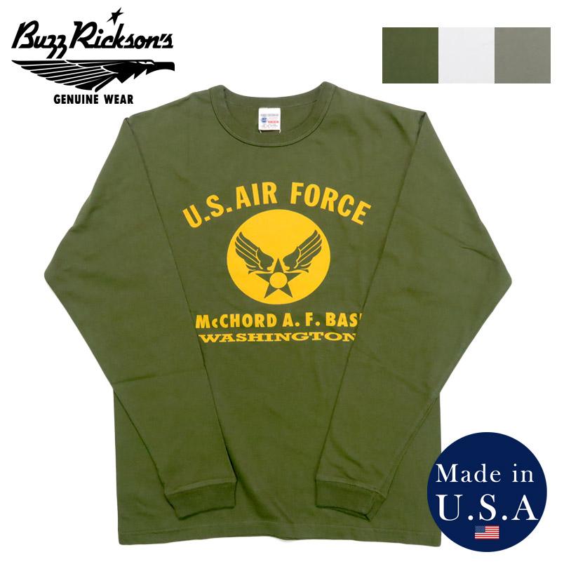 BUZZ RICKSON'S バズリクソンズ 長袖 Tシャツ プリント 