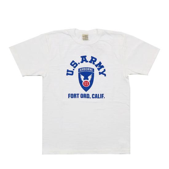 【BUZZ RICKSON'S】 バズリクソンズ 半袖シャツ ステンシルプリント BUZZ RICKSON'S バズリクソンズ SLUBYARN 半袖 Tシャツ プリント 日本