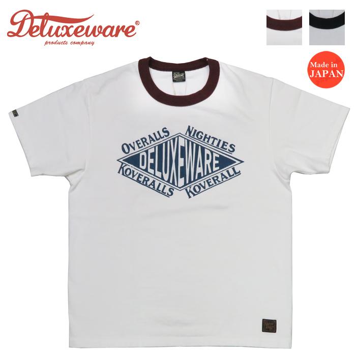 デラックスウェア DELUXEWARE 半袖 リンガーネック Ｔシャツ SQ.DELUXE 吊り編み ユニオンスペシャル DXT(BRGX)シリーズ BRGX-23E DELUXEWARE（デラックスウエア） デラックスウェア 半袖 リンガー