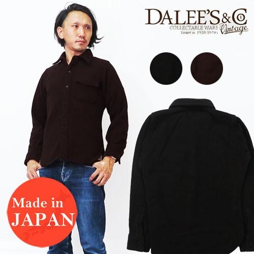 DALLES & CO ダリーズ＆コー 長袖 シャツ ウールメルトン デラックスウェア DELUXEWARE 30s C.P.O.W シーピーオーダブリュー DALLES & CO ダリーズ＆コー 長袖 シャツ ウールメルトン デラックス