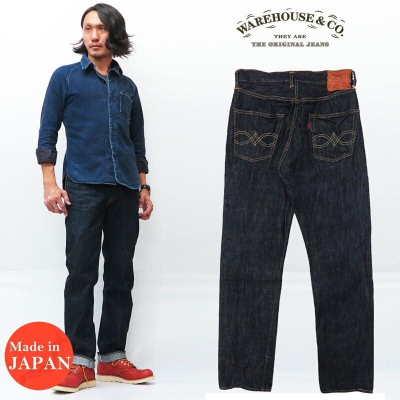 ウェアハウス WAREHOUSE ジーンズ DD-1001 1951MODEL レギュラーストレート ワンウォッシュ 13.5oz DUCK DIGGER ダックディガー｜earthmarket1