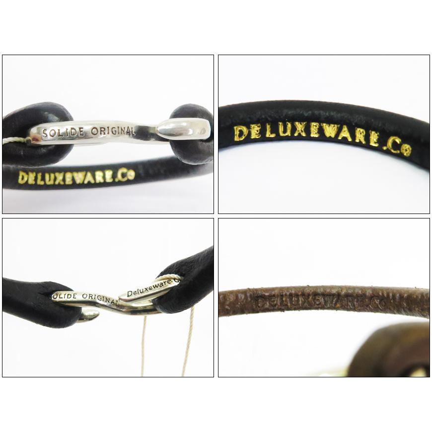 DELUXEWARE デラックスウェア レザー ブレスレット シルバー925 DELUXEWARE デラックスウェア レザー ブレスレット シルバー925