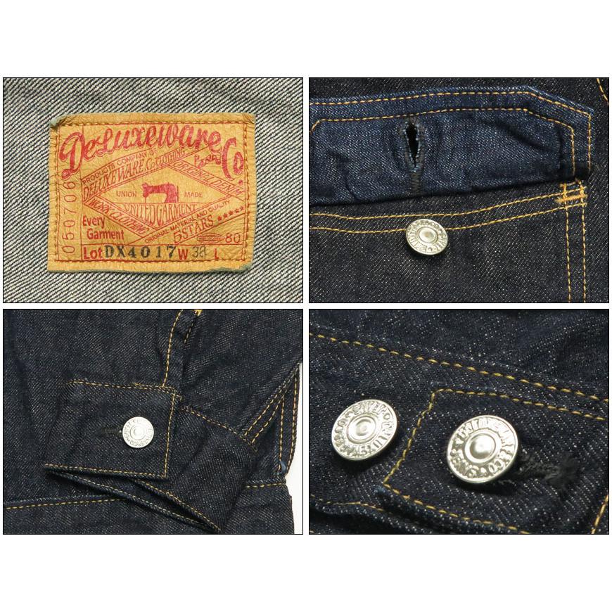 DELUXEWARE デニムジャケットセカンドDX4017 サイズ38 未使用品 DELUXEWARE デラックスウエア デニムジャケット SECOND MODEL