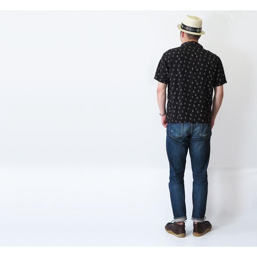 RJB フラットヘッド THE FLAT HEAD 半袖 スクエアボーダーシャツ チェック レーヨン R.J.B f-srs-003s The Flat Head（フラッドヘッド） RJB フラットヘッド 半袖 スクエア