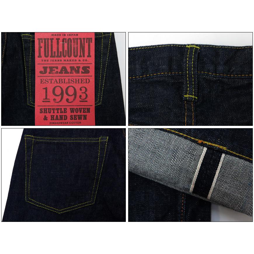 フルカウント FULLCOUNT 1101 ORIGINAL STRAIGHT ジーンズ オリジナルストレート 13.7oz ジンバブエコットン デニム｜earthmarket1｜05