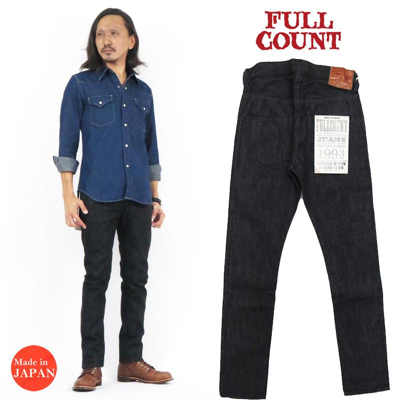 FULLCOUNT フルカウント 1109BK ブラック ジーンズ スリム 14oz FULLCOUNT フルカウント 1109BK ブラック ジーンズ スリム 14oz