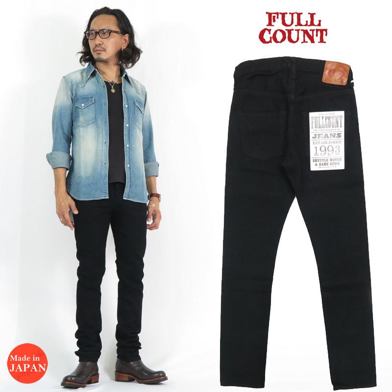 FULLCOUNT（フルカウント） ブラック×ブラック ジーンズ スリム