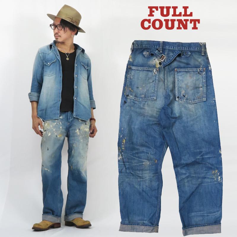 FULLCOUNT フルカウント PWデニム シンチバック ワークパンツ FULLCOUNT フルカウント PWデニム シンチバック ワークパンツ